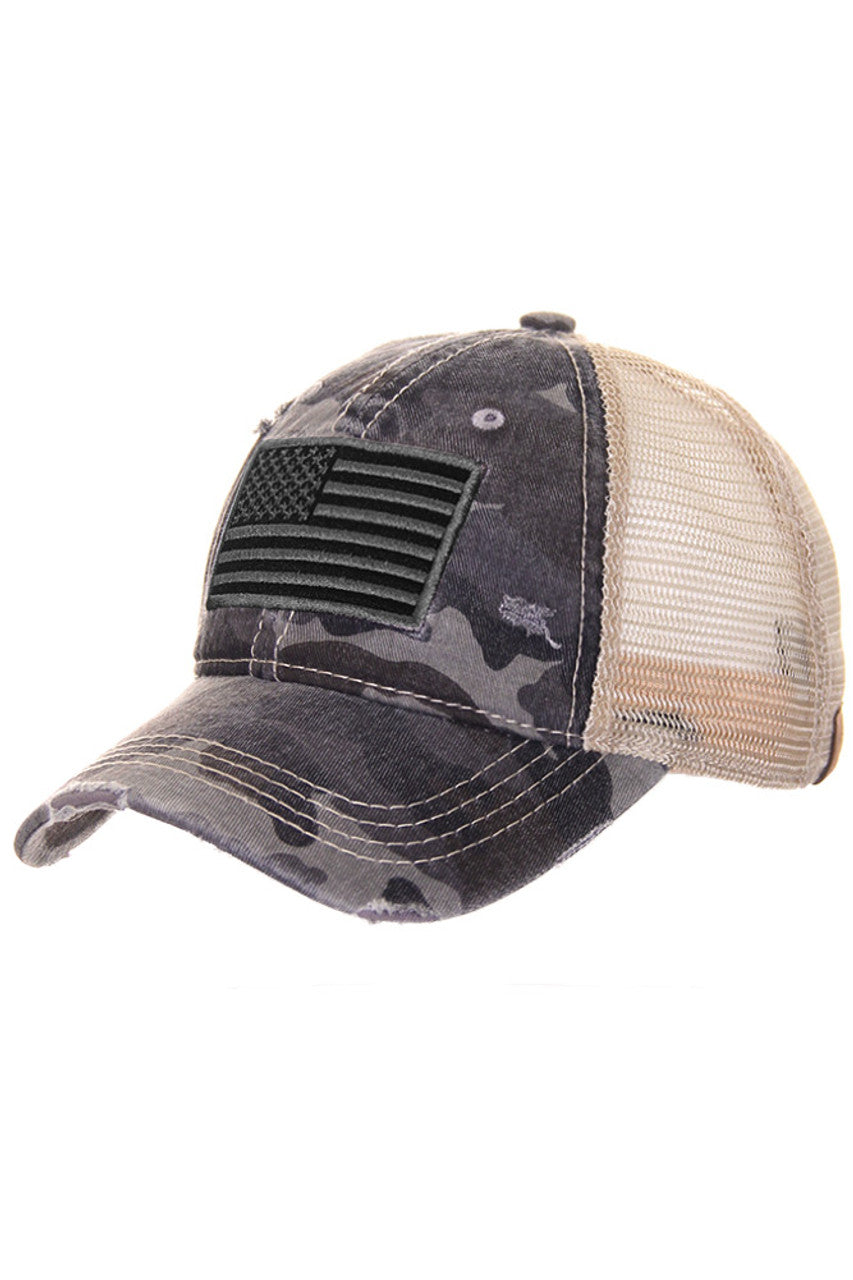 C.C AMERICAN FLAG BASEBALL CAP