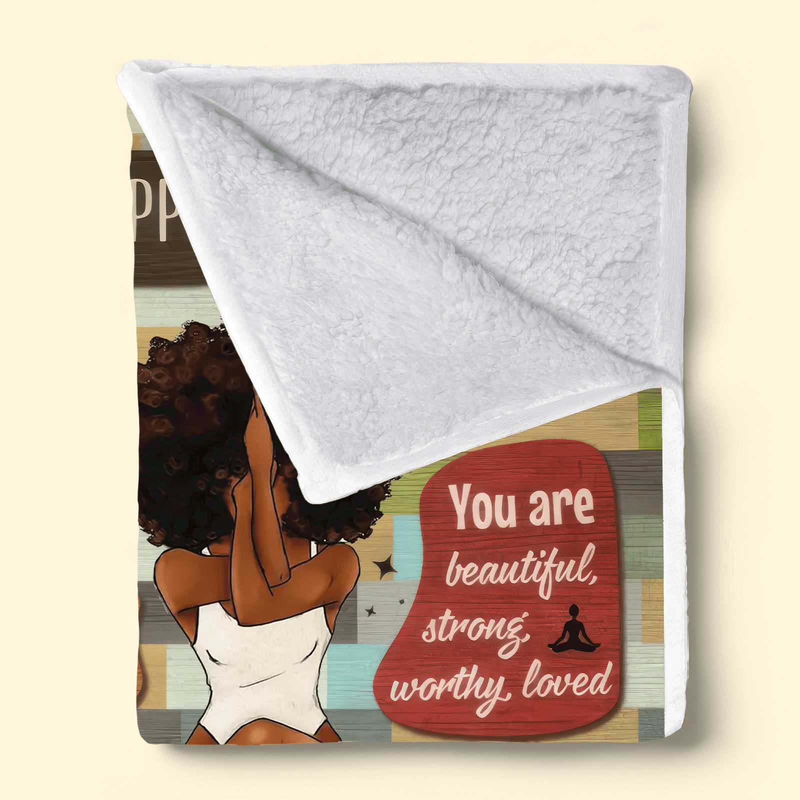 I Am Black Woman - Gift for Black Woman, Sister, Mother, Friends, or Mentor, African American, Black History Month, Juneteenth | Blanket