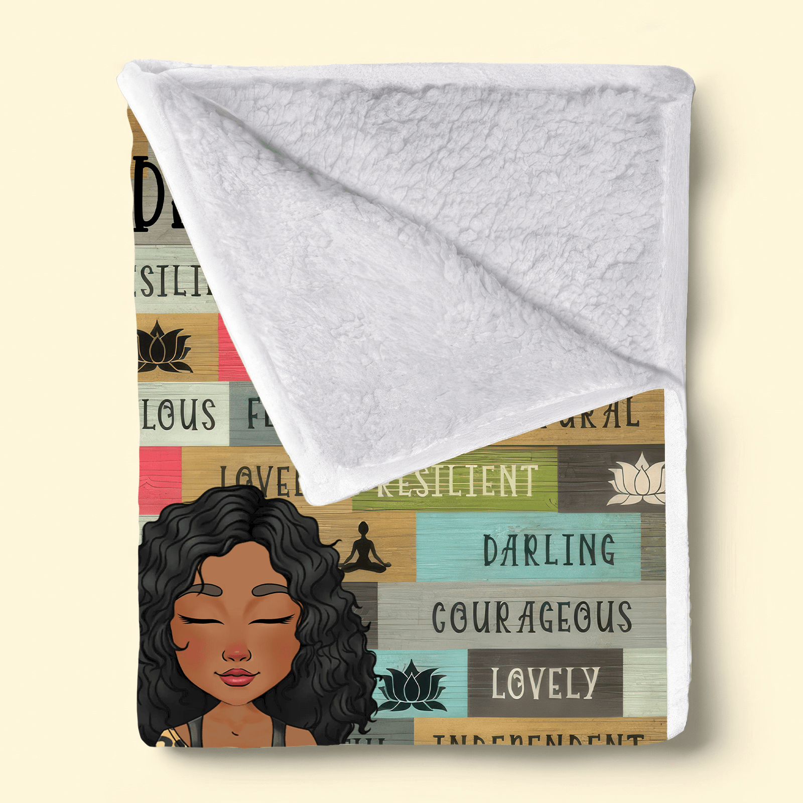 I Decided My Vibe - Personalized Custom Blanket - Gifts for Women, Mental Health Gifts, Inspirational Gifts, Positive Thinking Daily Affirmation