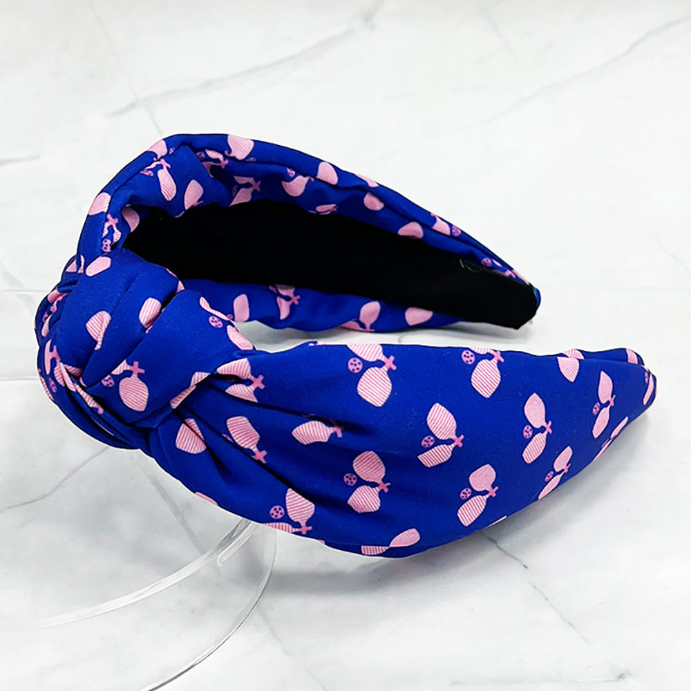 Pickleball Pattern Printed Knot Headband