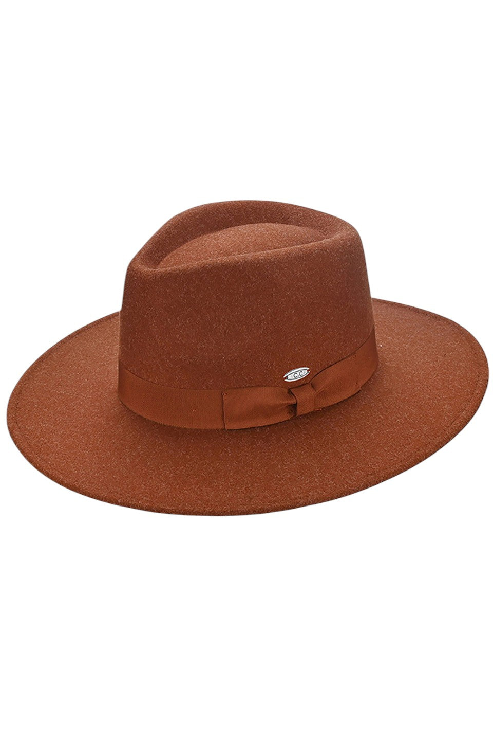 C.C Grosgrain Bow Vegan Felt Panama Hat