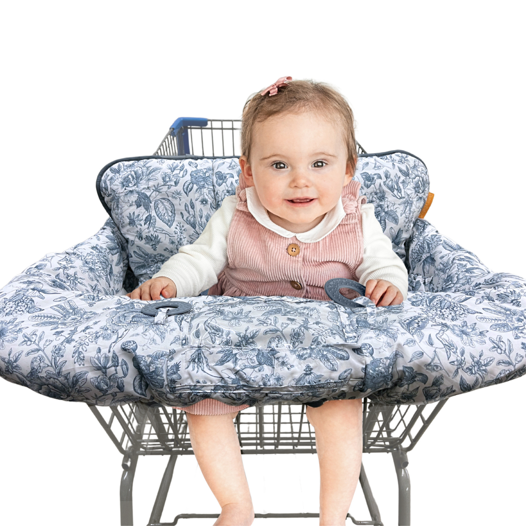 Baby Shopping Cart Cover | Heritage Blue