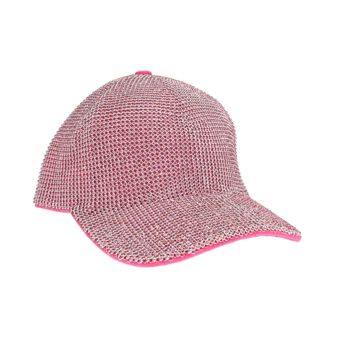 Allover Rhinestone C.C Ball Cap