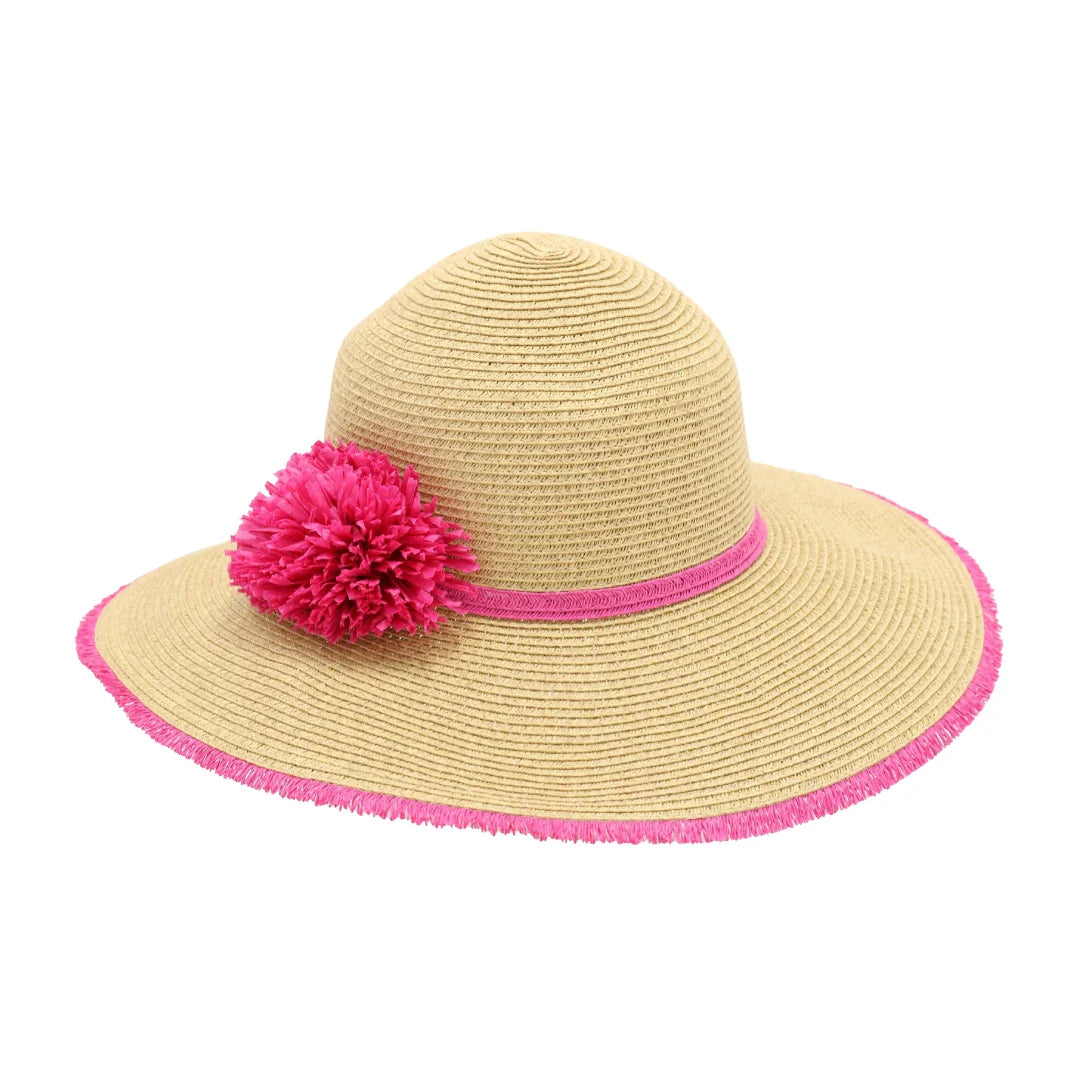 Braided C.C Hat with Paper Flower