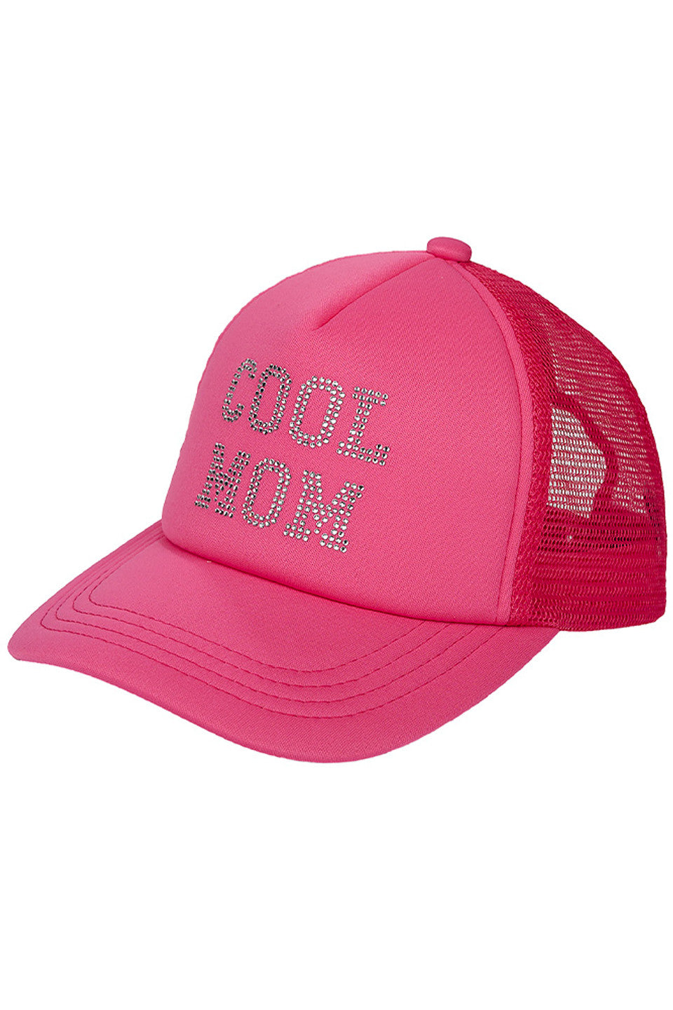 C.C Cool Mom Rhinestones Trucker Cap
