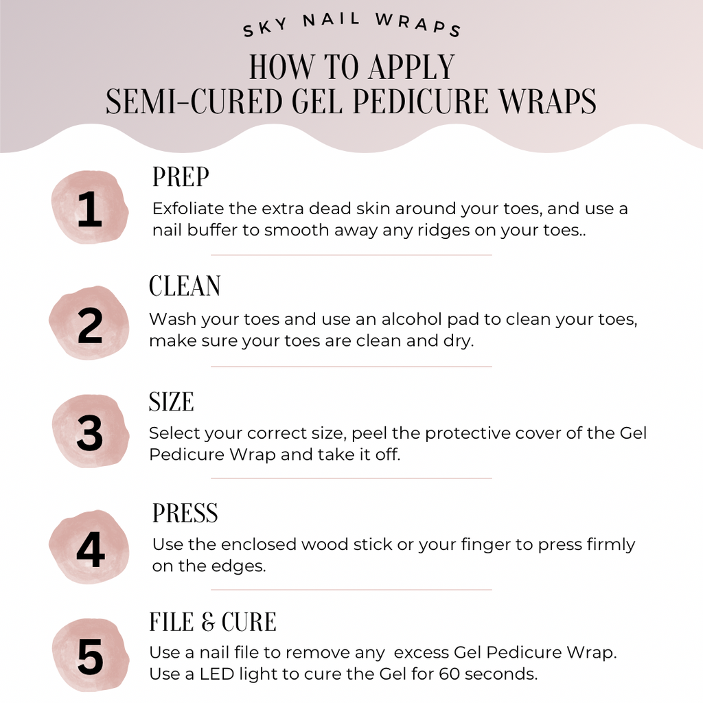 April Premier Gel Pedicure Wrap