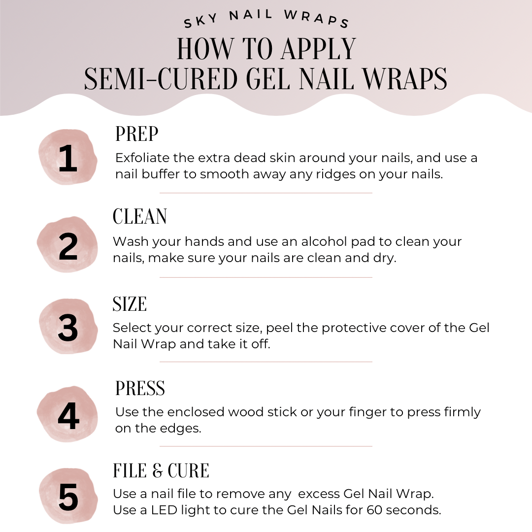 Tess Premier Gel Nail Wrap