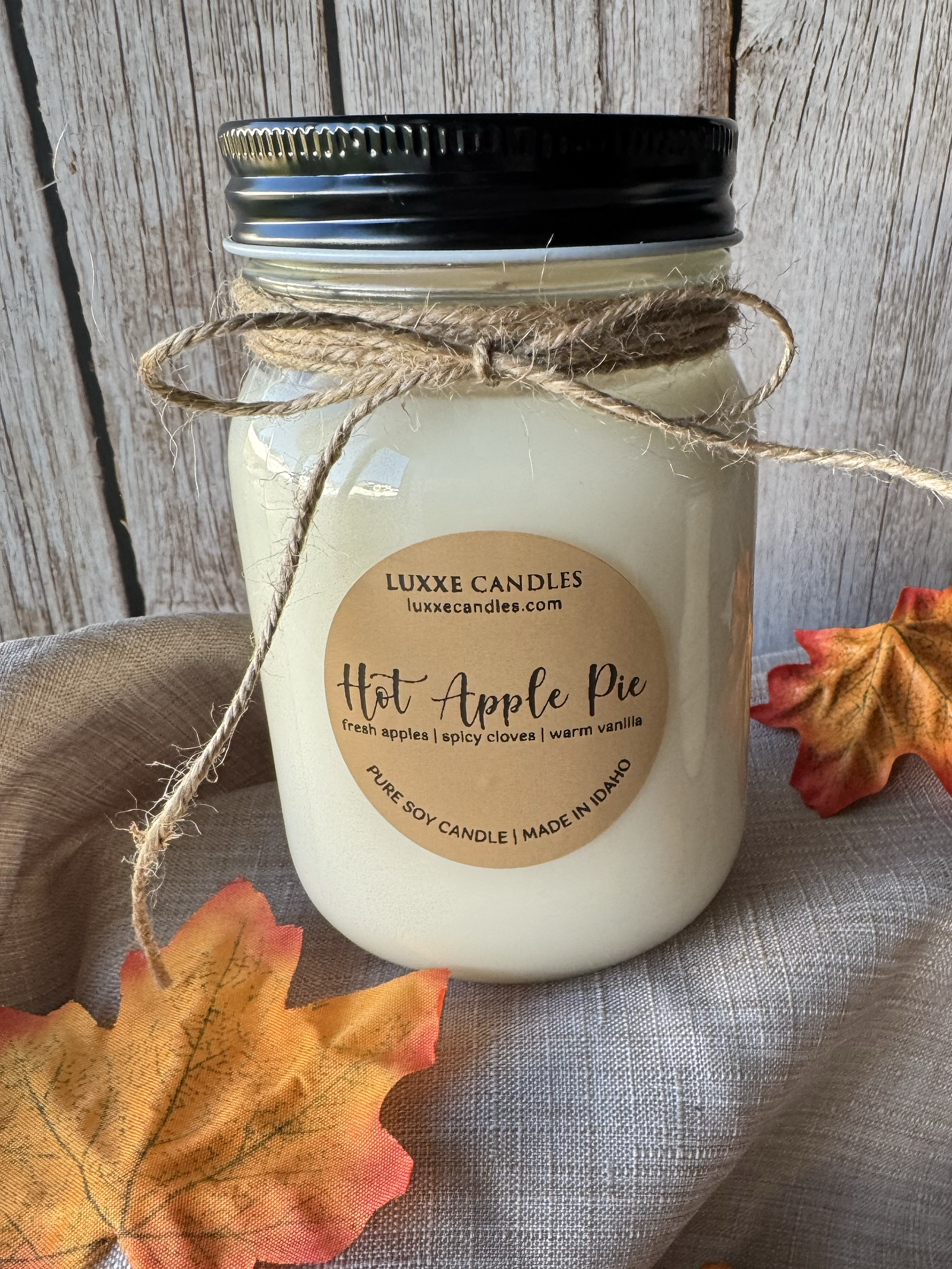 Hot Apple Pie Fall Scent | Organic Soy Candle