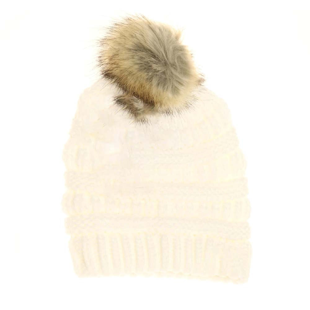 Baby Fur Pom C.C Beanie
