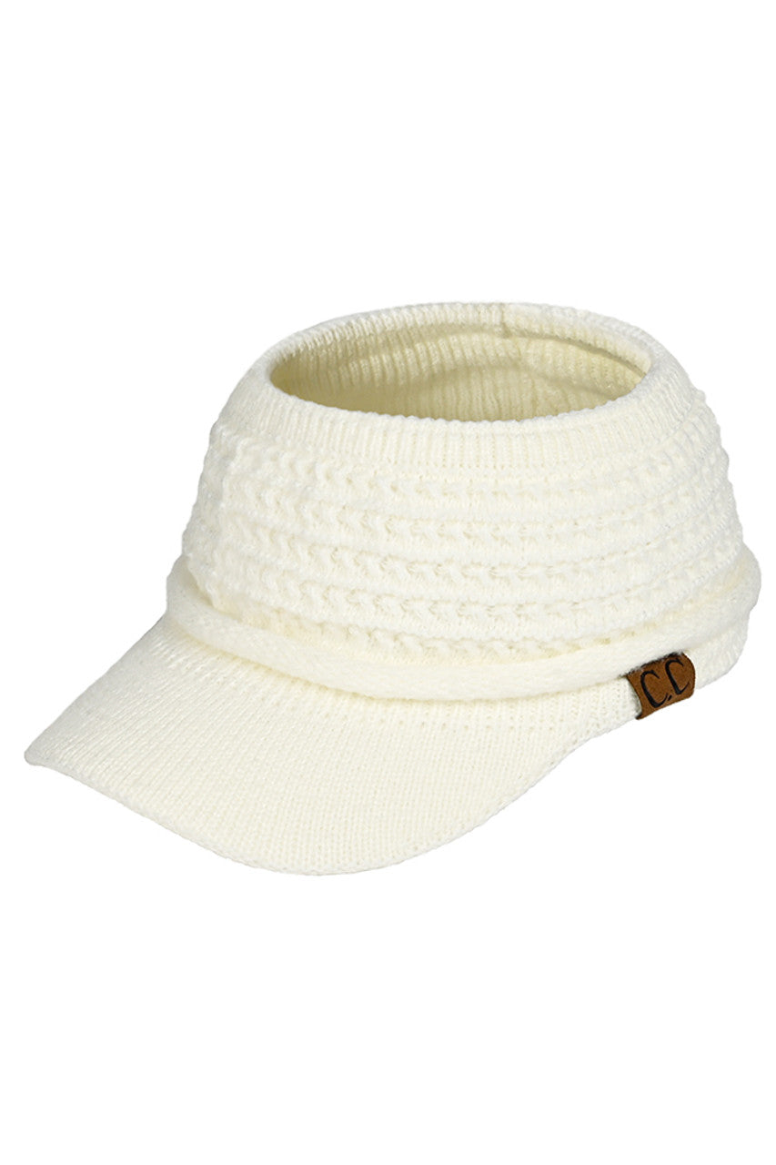 C.C Knitted Visor hat