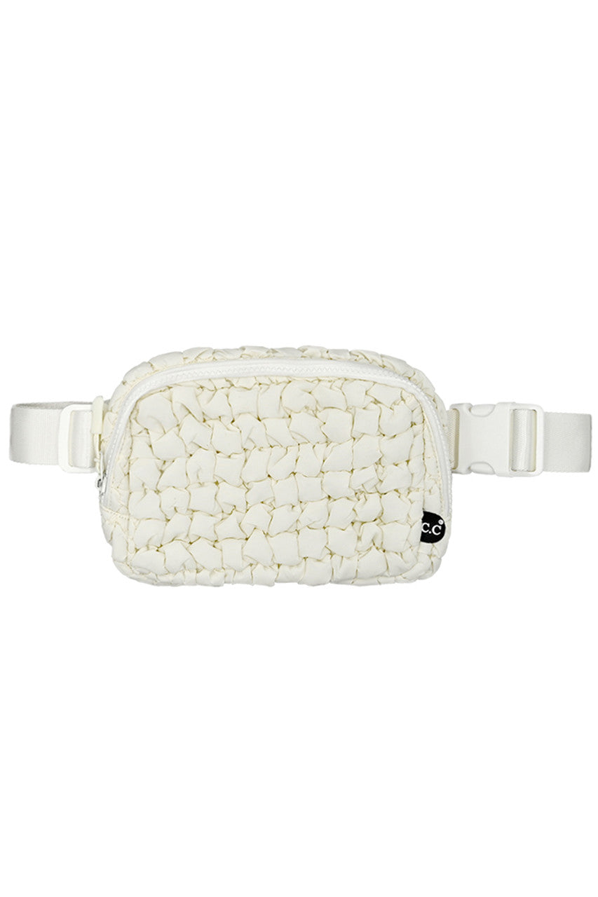 C.C Quilted Puffer Fanny Pack