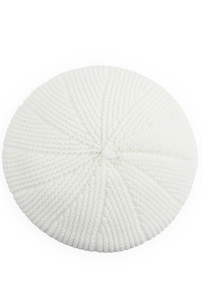 C.C SCALLOPED WAVE PATTERN BERET