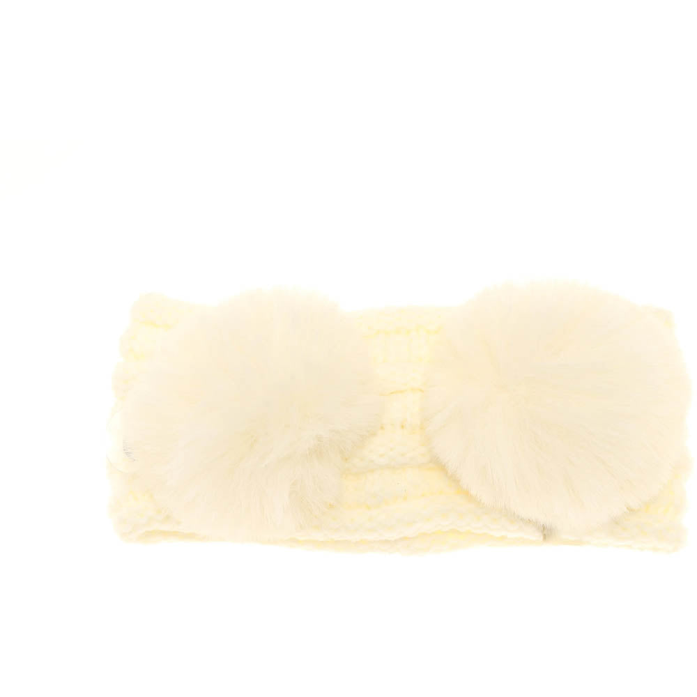 Kids Double Pom C.C Headwrap