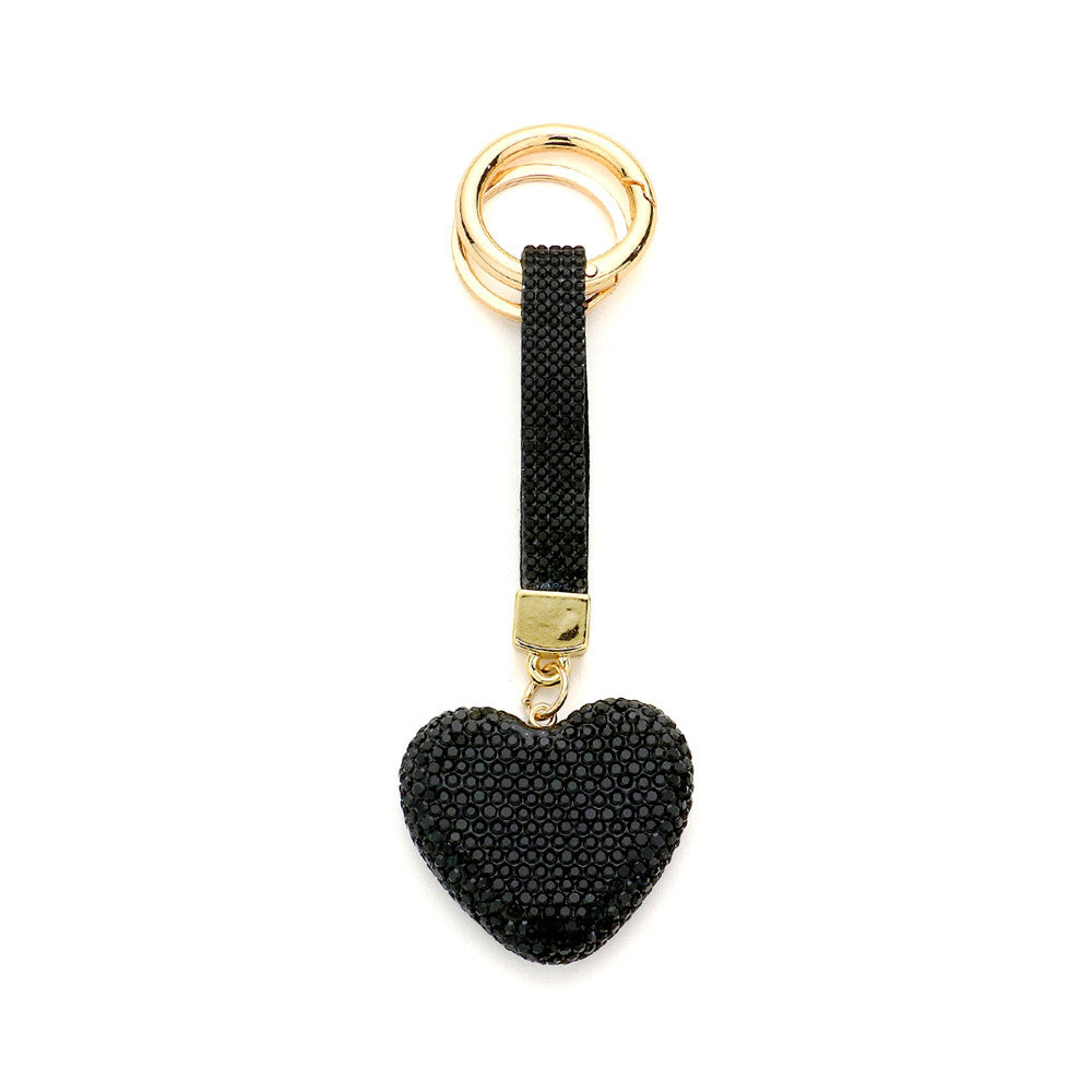 Bling Heart Keychain