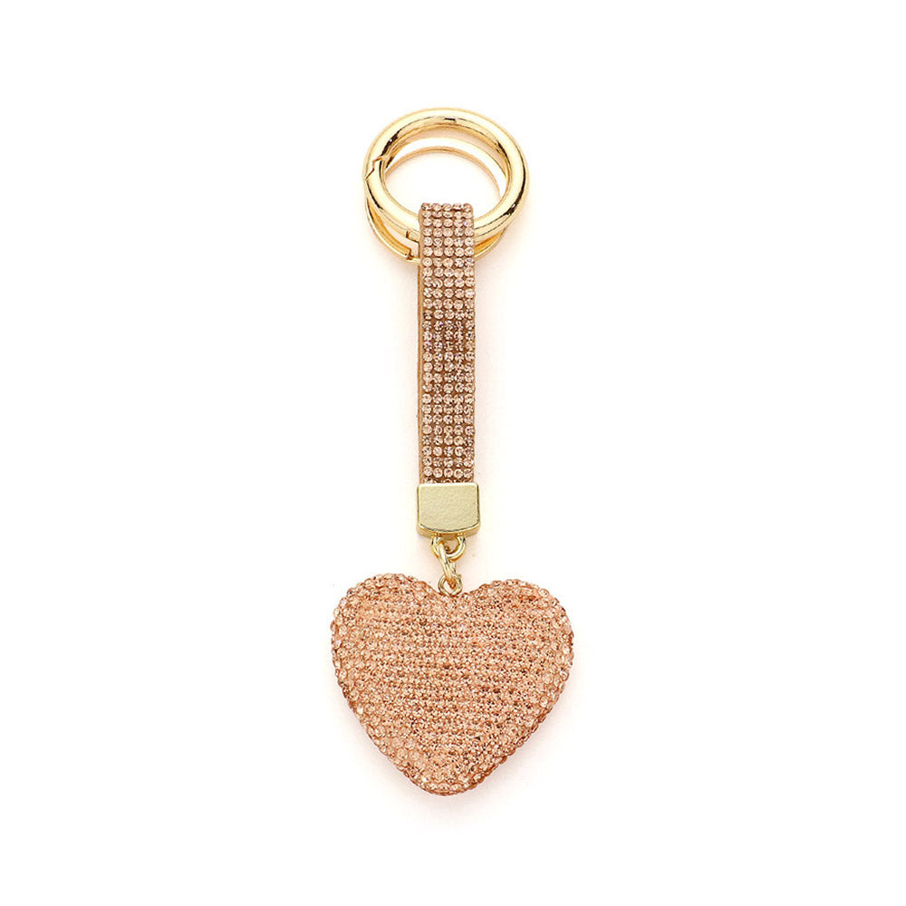 Bling Heart Keychain
