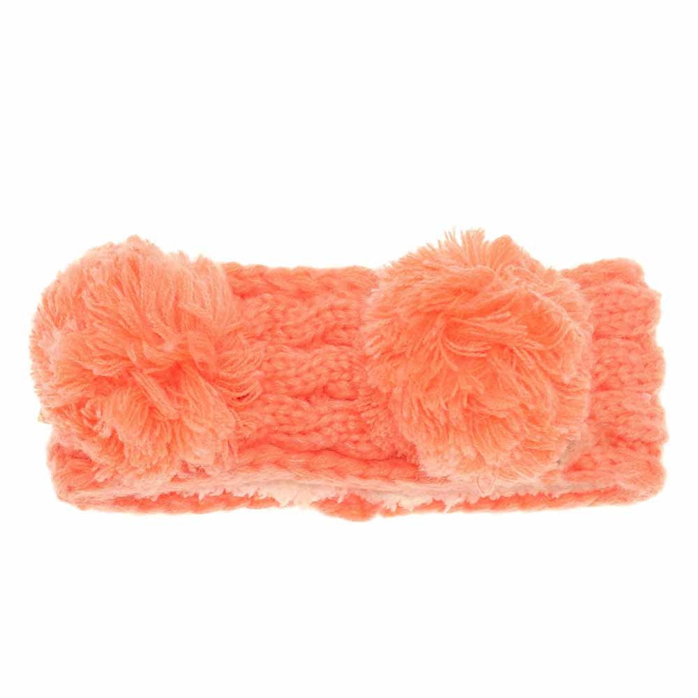 KIDS Solid Double Pom C.C Head Wrap