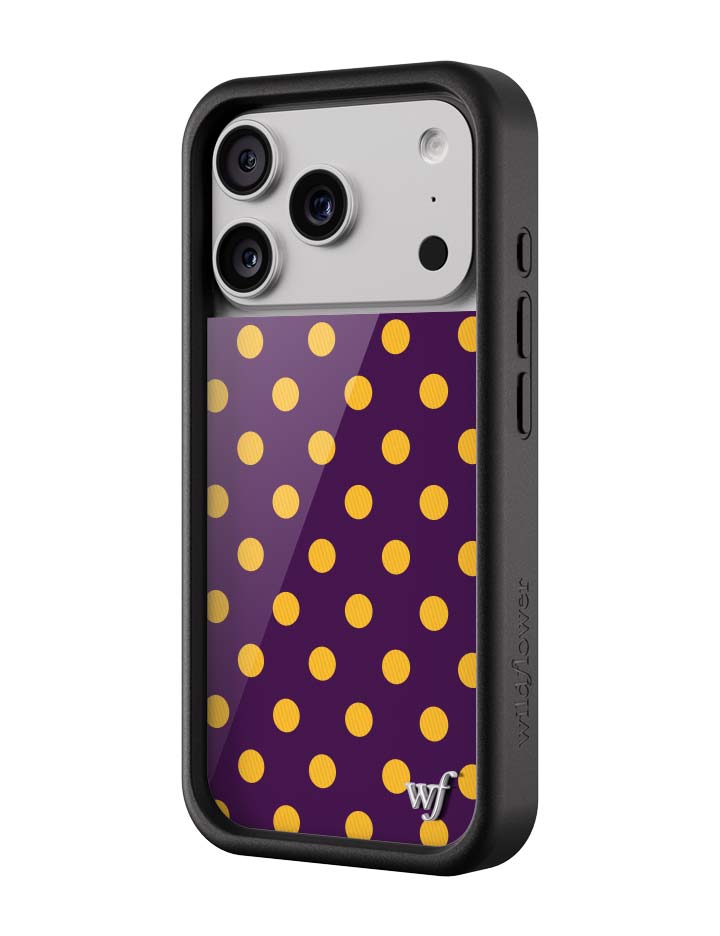 Polka Dot | Purple and Yellow iPhone Case