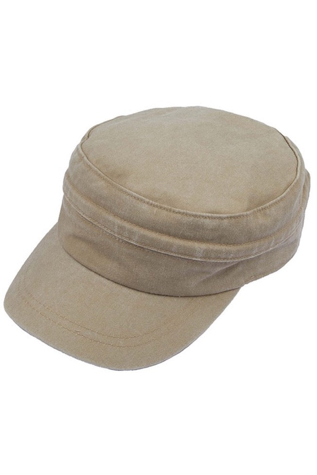 C.C Convertible Denim Army Zipper Cap Sun Visor
