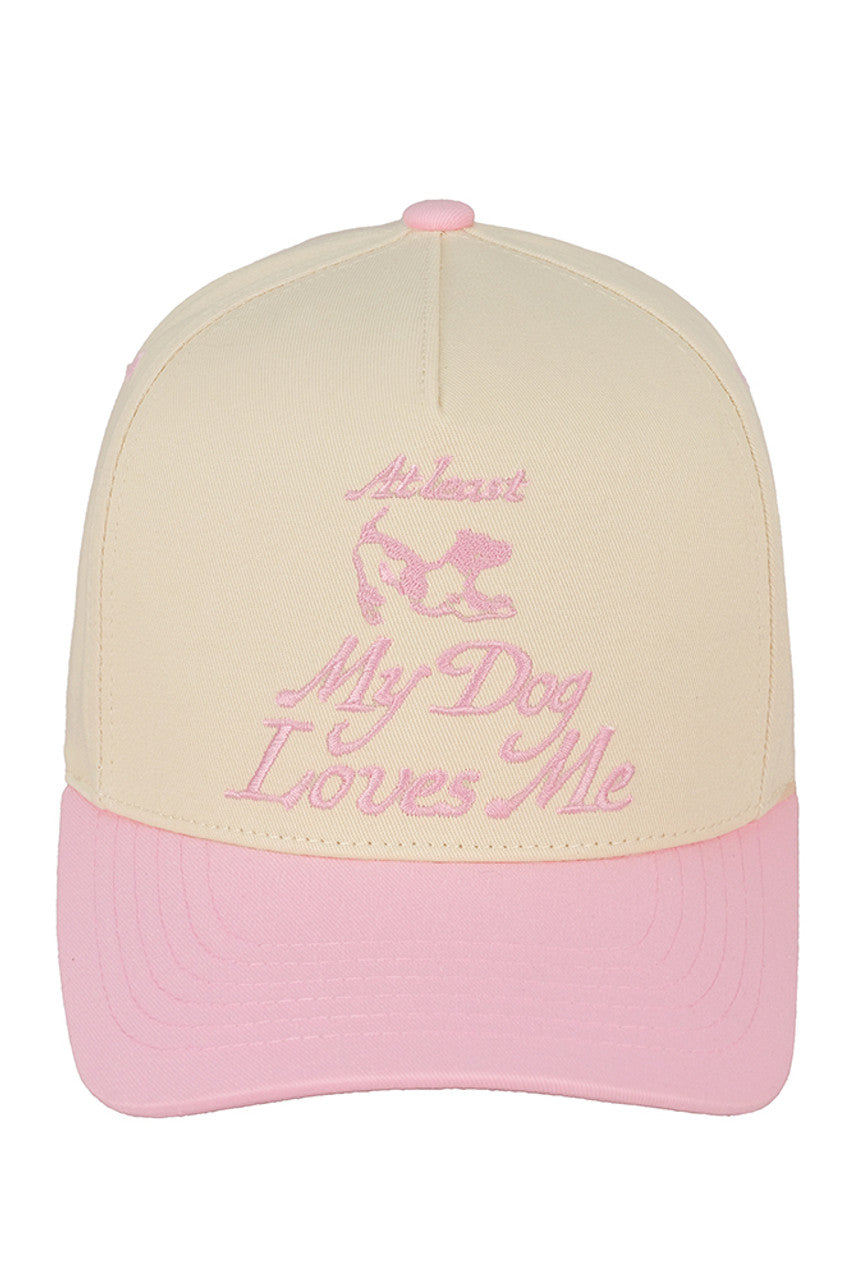 C.C AT LEAST MY DOG LOVES ME Trucker Cap
