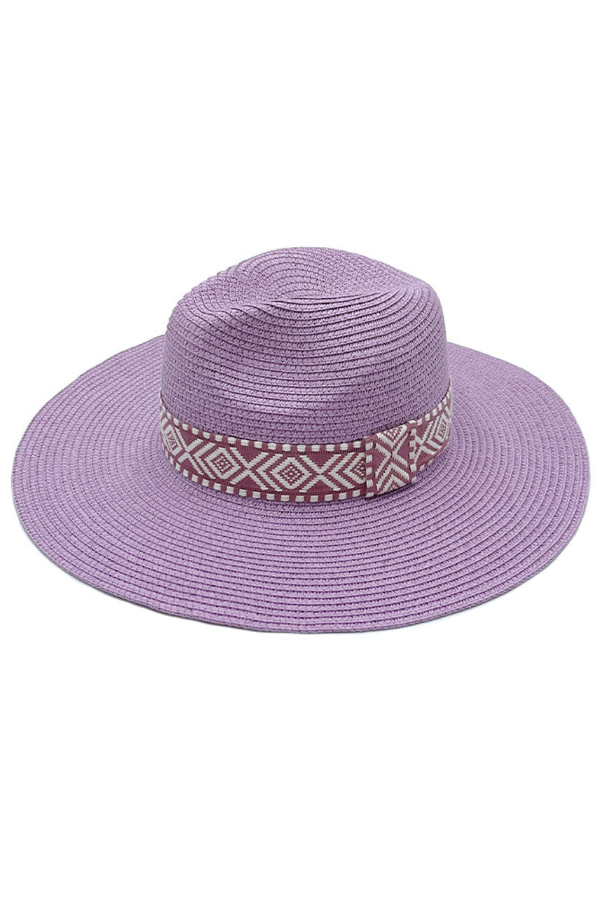 AZTEC BAND PANAMA HAT