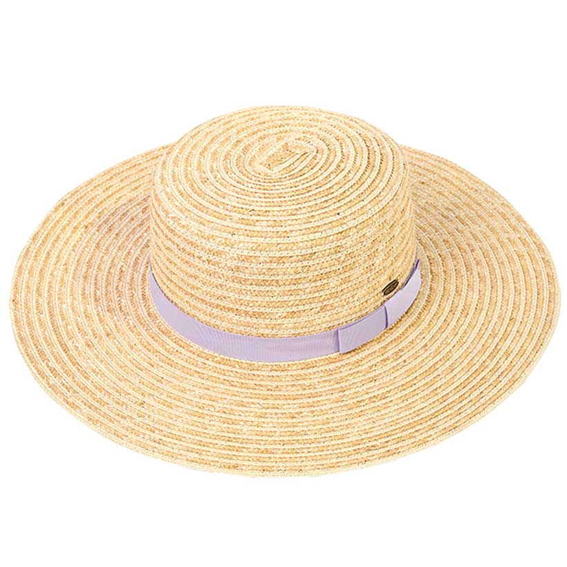 C.C Boater Sunhat with Solid Band