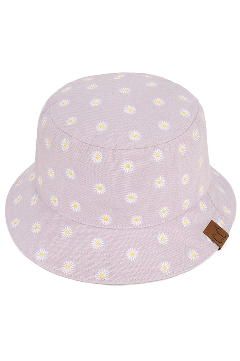 C.C Daisy Embroidered Cotton Canvas Bucket Hat