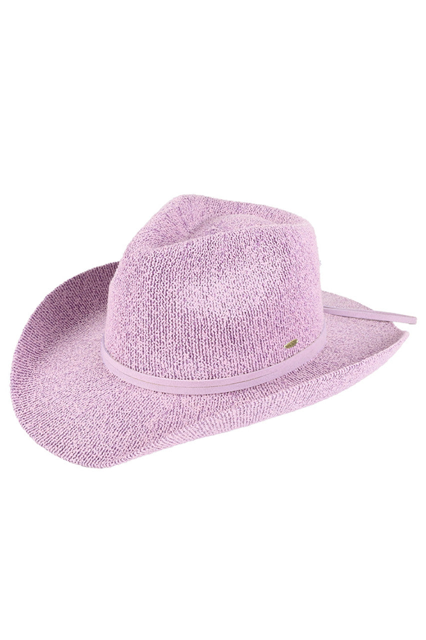 C.C Terry Cloth Band Trim Cowboy Hat