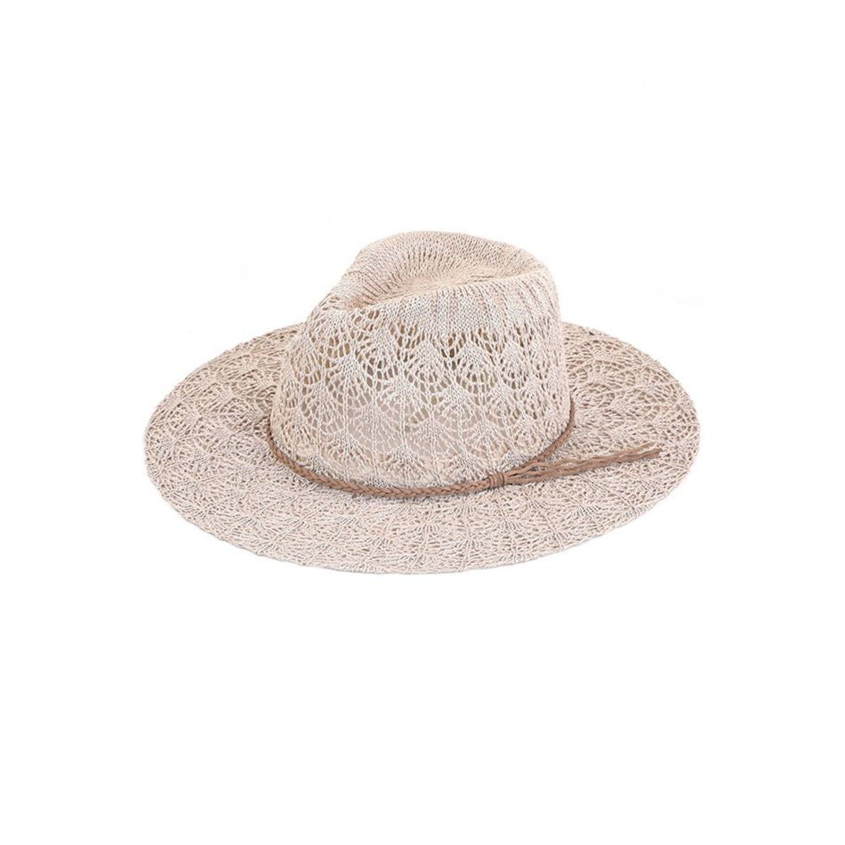 C.C HORSESHOE LACE KNITTING PANAMA HAT