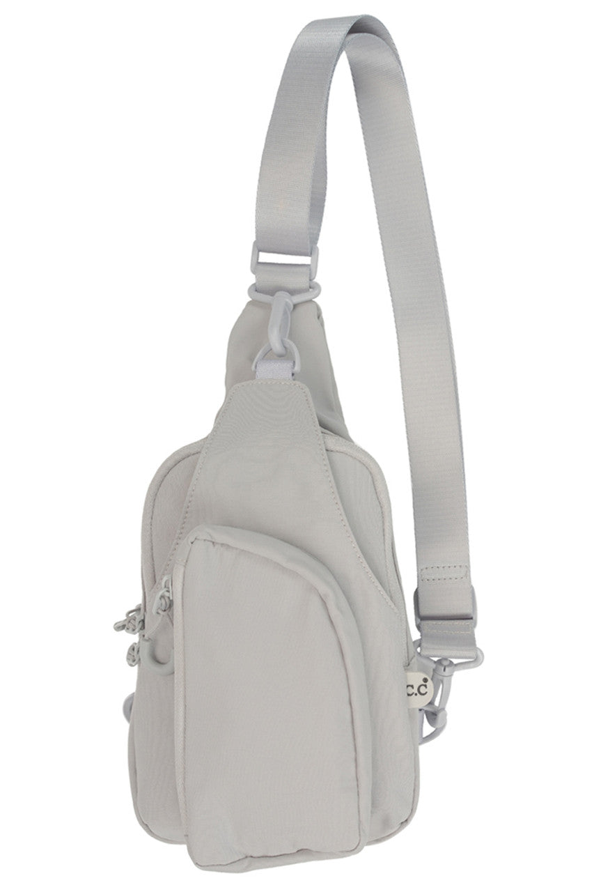 C.C Solid Crossbody Sling Bag