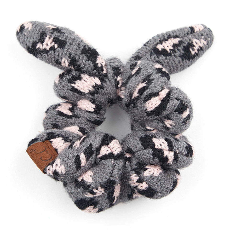 C.C Leopard Animal Print Scrunchie