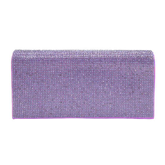 Bling Solid Evening Clutch Crossbody Bag