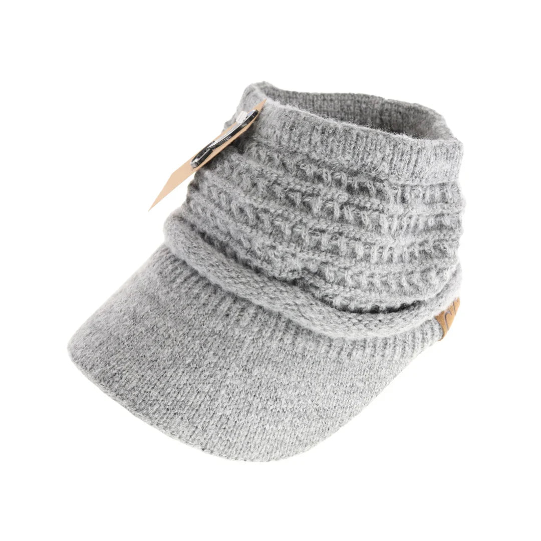 C.C Knitted Visor hat