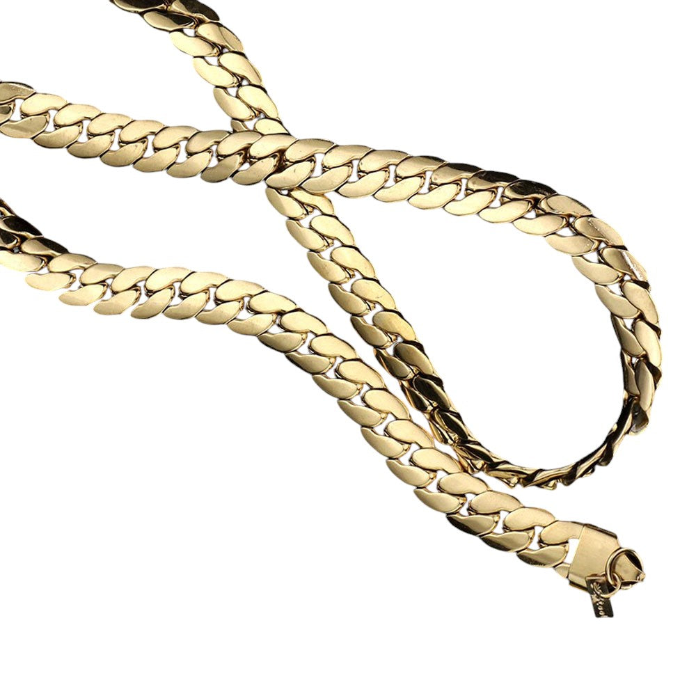 16 INCH, 8mm Stainless Steel Metal Chain Necklace