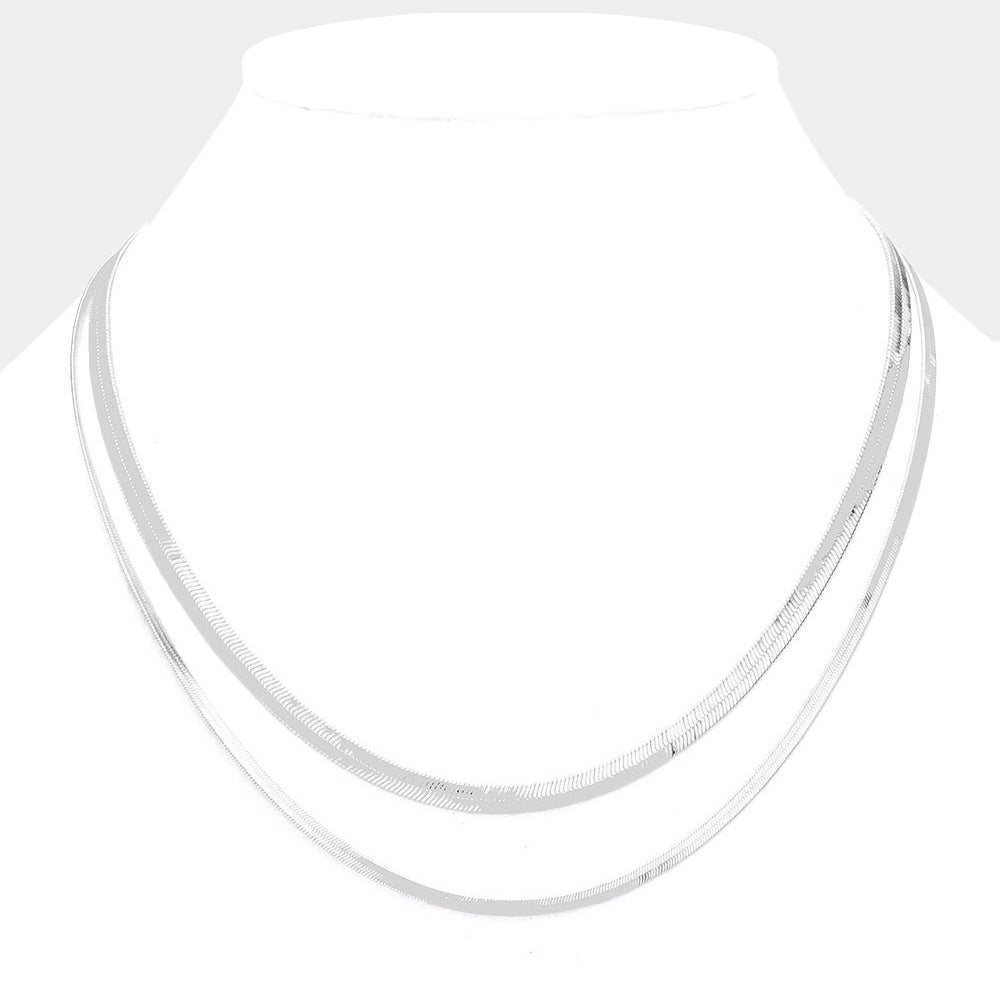 2PCS - Metal Snake Chain Necklaces