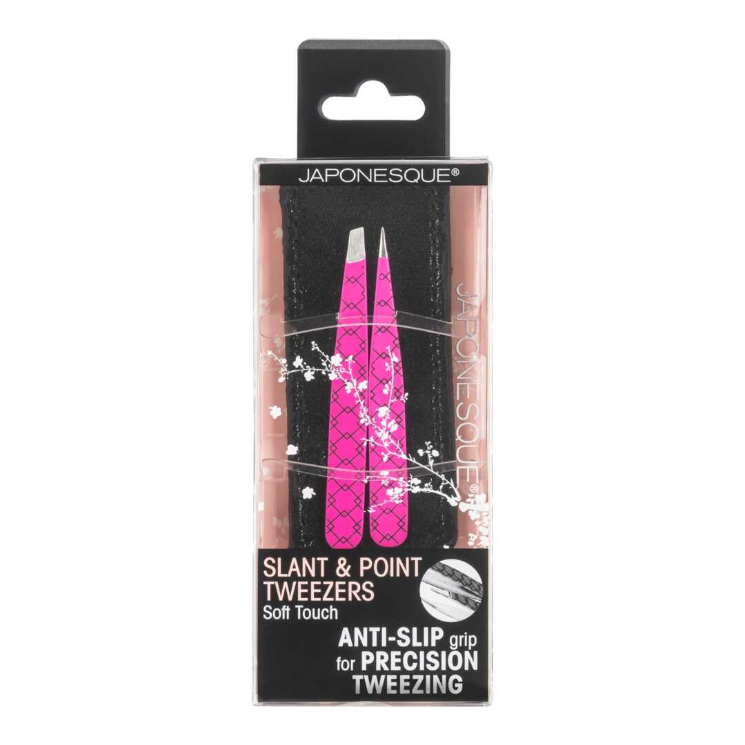 JAPONESQUE Slant & Point Tweezers Soft Touch