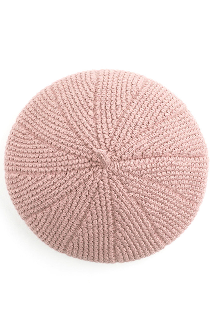 C.C SCALLOPED WAVE PATTERN BERET