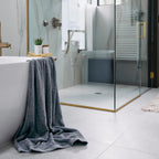 Melange Bamboo Cotton Bath Sheet / Beach Towel - Charcoal