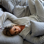 Bamboo Cotton Decorative Throw Pillow - Silver