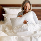 Bamboo Cotton Decorative Throw Pillow- Snow