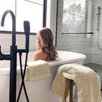 Bamboo Cotton Bath Sheet 3 Piece Set - Sand