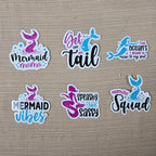 Mermaid with Quote Stickers