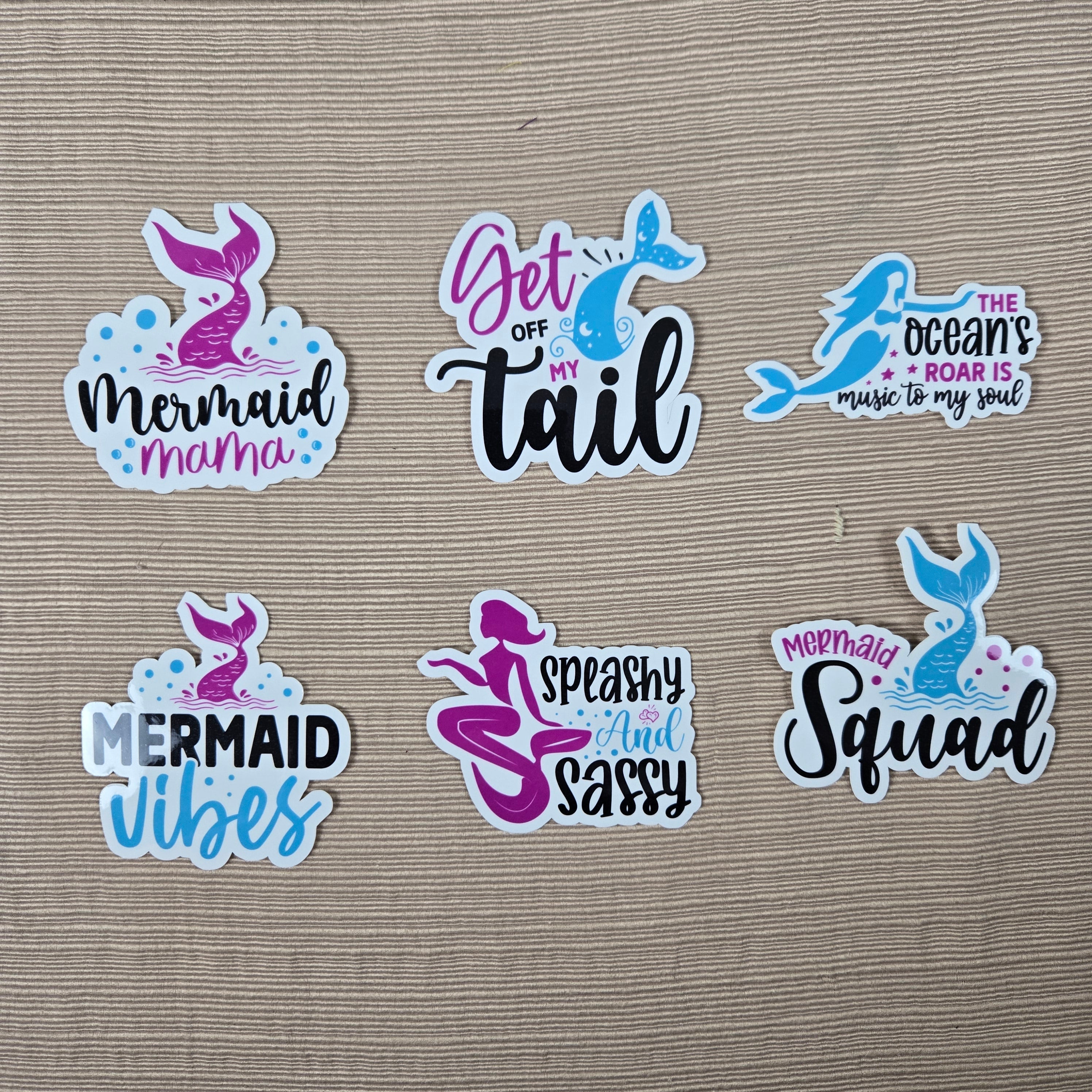 Mermaid with Quote Stickers