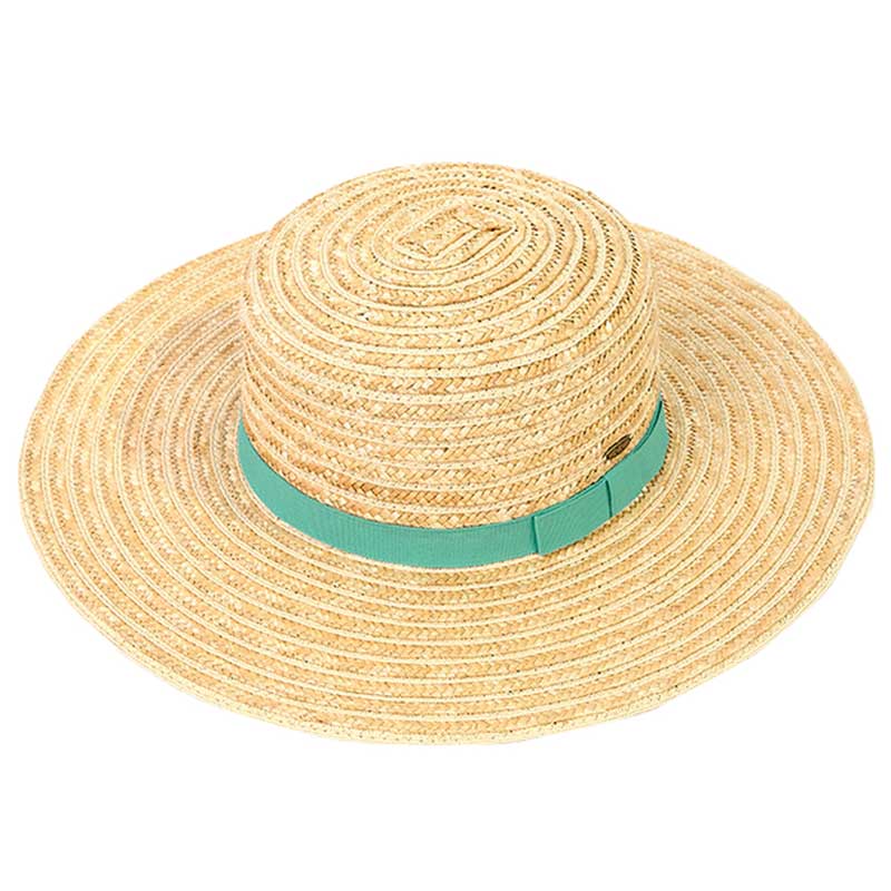 C.C Boater Sunhat with Solid Band