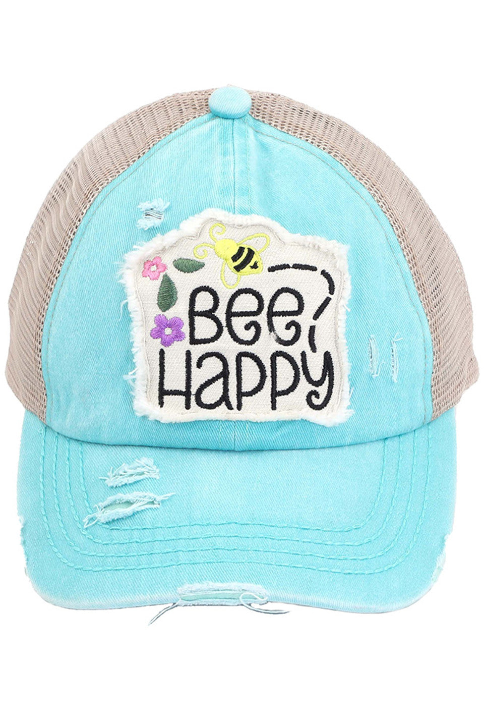 C.C BEE HAPPY PATCH VINTAGE PONY CAP