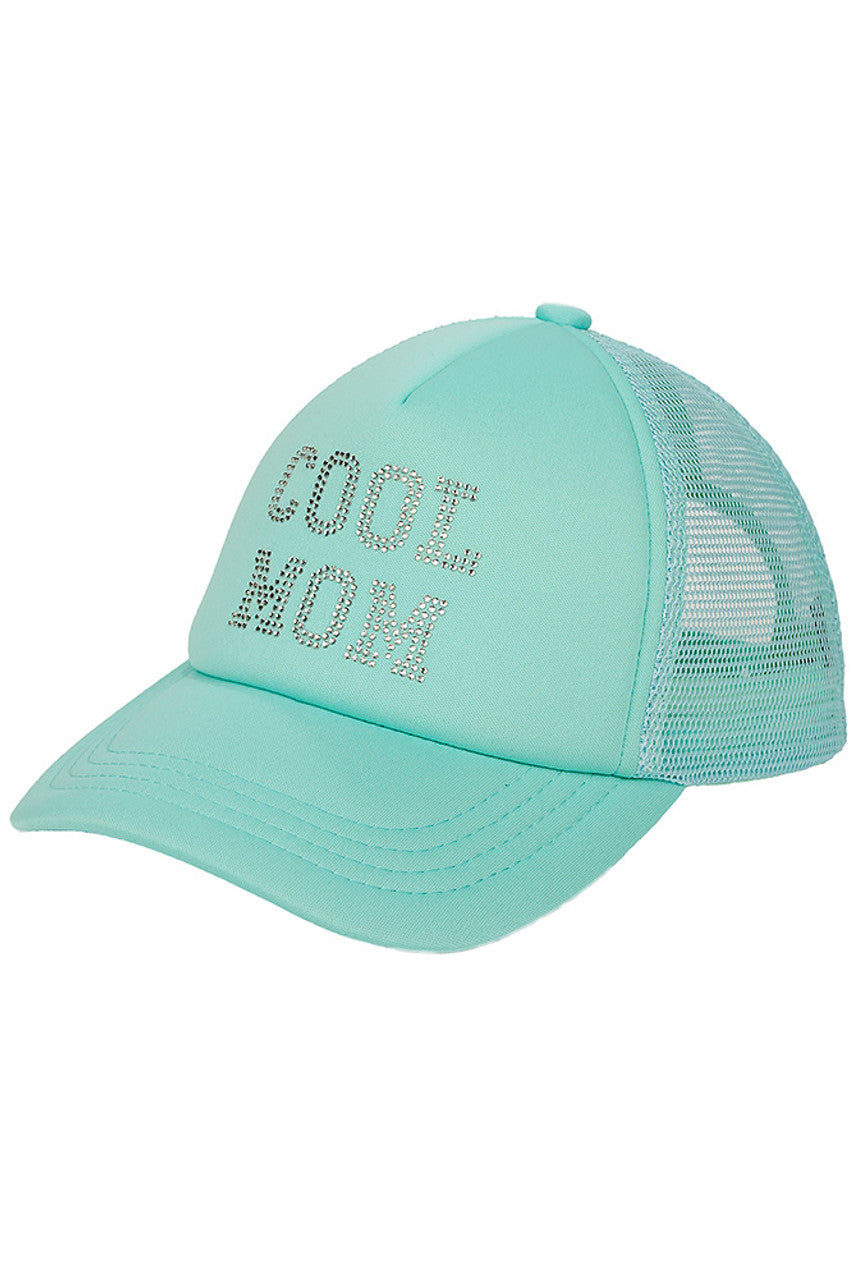 C.C Cool Mom Rhinestones Trucker Cap