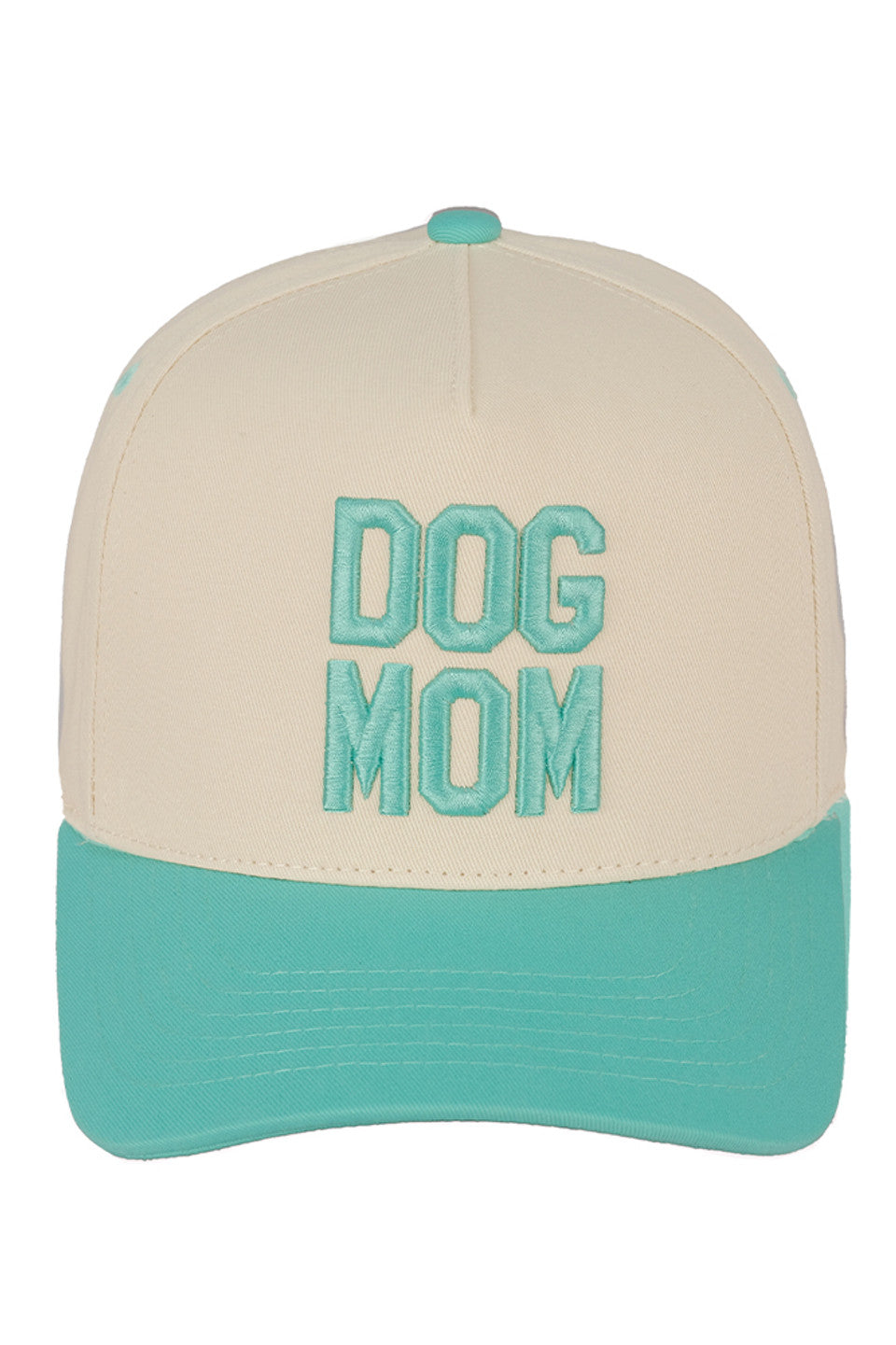 C.C DOG MOM Embroidered Two Tone Trucker Cap