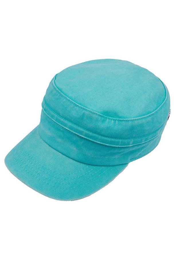 C.C Convertible Denim Army Zipper Cap Sun Visor