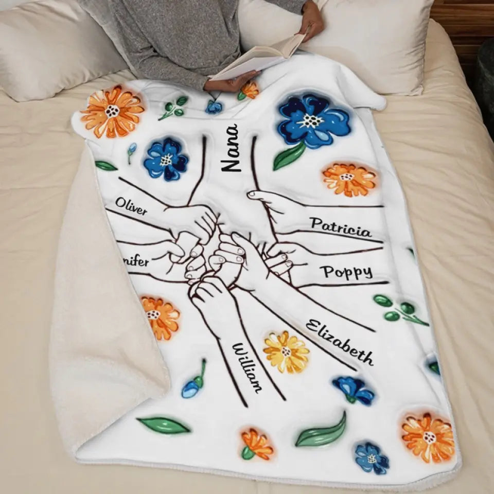 You Are My Hero - Personalized Custom 3D Inflated Effect Printed Blanket - Mother's Day, Gift For Mom, Grandma