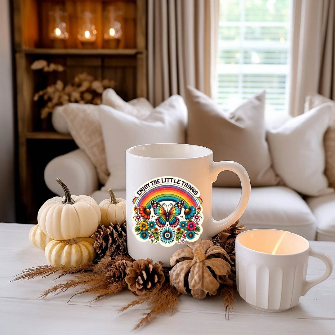 Enjoy the Little Things Motivational Coffee Mug