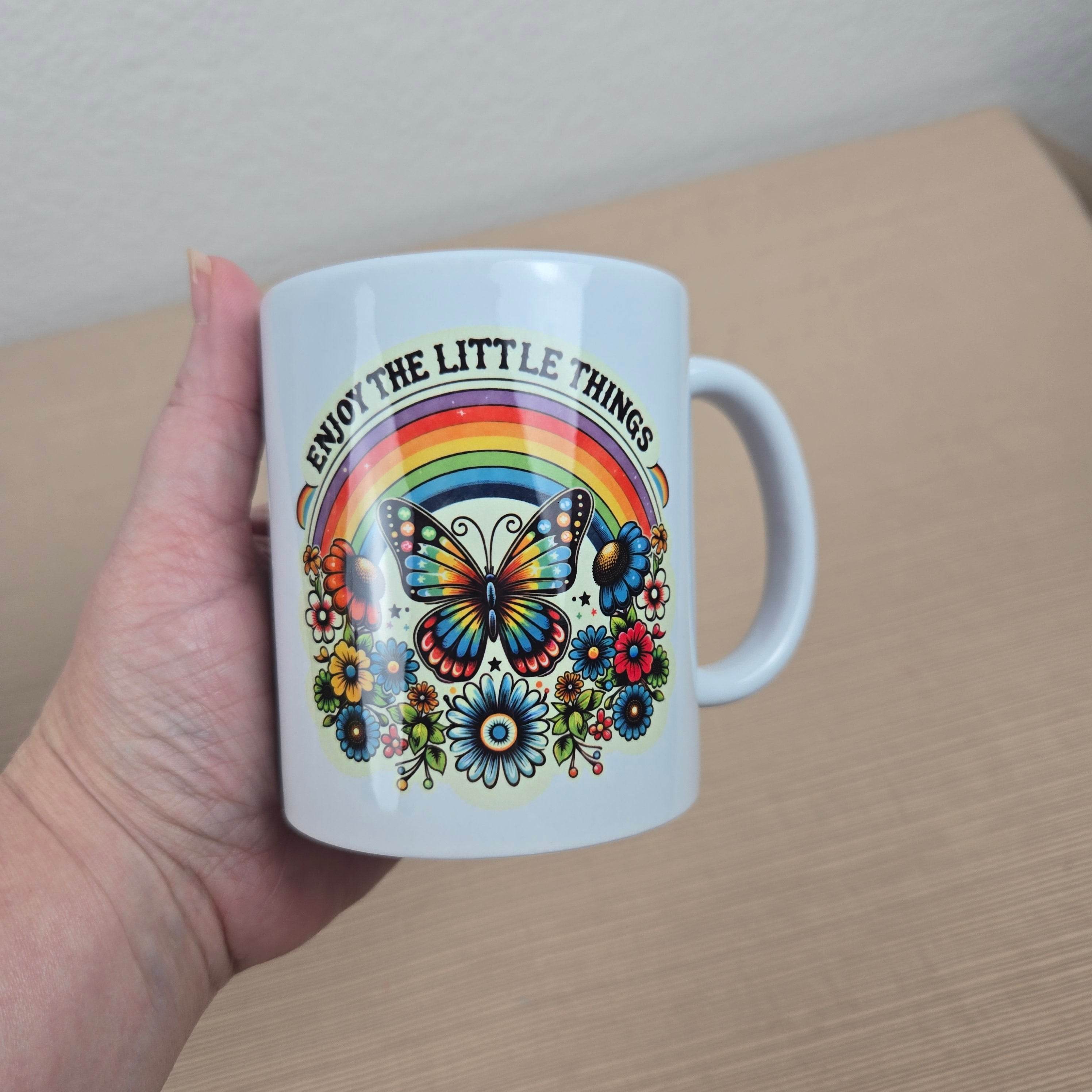 Enjoy the Little Things Motivational Coffee Mug